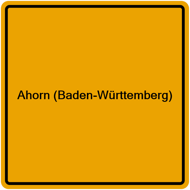 Einwohnermeldeamt24 Ahorn (Baden-Württemberg)